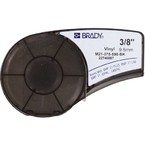 Самоклеящаяся лента Brady M21-375-595-BK, винил, печать белая на чёрном, 9,53 мм * 6,4 м