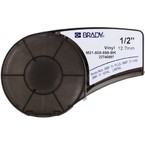 Лента самоклеящаяся Brady m21-500-595-bk,печать на, белая,черном, 12.7x6400 мм, Винил