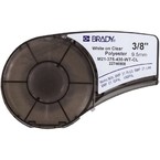 Лента самоклеящаяся Brady m21-375-430-wt-cl,печать на, белая,прозрачном, 9.53x6400 мм, Полиэстер