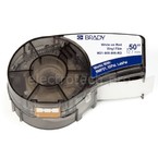 Лента Brady M21-500-595-RD, винил, белая на красном, 12,7 ммх6,4 м
