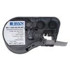 Самоклеящаяся лента Brady MC1-1000-595-RD-WT, универсальный винил, печать белая на красном, 25,4 мм * 7,62 м, в картридже 7,62 м (BMP41/51/53)