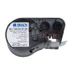 Самоклеящаяся лента Brady MC1-1000-595-WT-RD, универсальный винил, печать красная на белом, 25,4 мм * 7,62 м, в картридже 7,62 м (BMP41/51/53) brd131604)