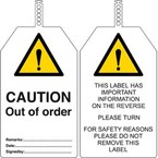 Бирка безопасности do not use out of order Brady бирки,. в упаковке, 145x85 мм, ПВХ, 10 шт