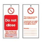 Множитель замковый niet bedienen Brady с этикеткой,материал, Алюминий, 5 шт