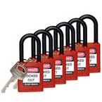 Трос в виниловой оболочке Brady трос,материал, красный, 3000x4 мм, Сталь