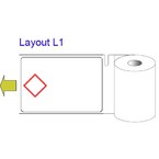 Бумага MiniMark, 55 x 85 мм, 400 этикеток в рулоне
