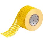 Кабельная бирка Brady HSNX-400-2-YL под 2 хомута, жёлтая NOMEX, 10,16 × 50,8 мм
