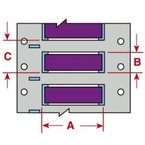 Кабельная бирка Brady HSNX-800-2-GR под 2 хомута, зелёная NOMEX, 20,32 × 50,8 мм