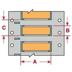 Вставки жесткие Brady жёсткие thtrds-4-7696-yl,в упаковке, 16x4 мм, 10000 шт