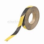 Лента антискольжения Brady Anti-Skid, черно-желтая, 25 мм × 18 м, 1 рулон