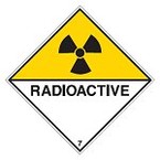 Знак маркировки грузов Brady ADR 6.2- "Инфецированное вещество", B-7541 самоклеющийся винил, сторона 100 мм, 250 шт. в рулоне