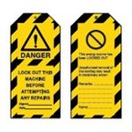 Лента преграждающая Brady на 1, желтом,черная, 75x250000 мм, Полиэтилен, «confined space», Рулон