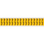 Цифра 7 Brady, черный на желтом, 32 шт, 14x19 мм, b-946, Винил, 25 шт.