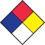 Набор плакатов Brady nfpa nfpa- и символы,светоотражающий,по, 250x250 мм, b-997, 10 шт, ромб