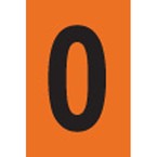Цифра 0 Brady, черный на оранжевом, 25 шт, 25x38 мм, b-946, Винил, 25 шт. (gws59125)
