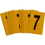 Цифра 7 Brady, черный на желтом, 25 шт, 25x38 мм, b-946, Винил, 25 шт.