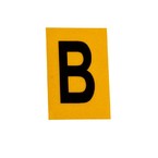 Буква B Brady, черный на желтом, 25 шт, 25x38 мм, b-946, Винил, 25 шт.