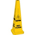 Конус для принтера легенда Wet floor Brady bradycone, желтый, «wet floor», 63 мм