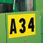 Алюминиевая панель для наклеивания цифр и букв (B-997), 6,3 × 29 см, максимум 7 символов