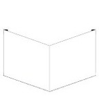 Лента фотолюминисцентная предупреждающая Brady, белая, 25x9000 мм