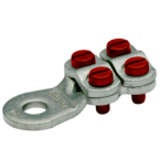 Медный нелуженый кабельный наконечник Klauke 589R12BK, 95–150 мм² под болт М12 с 4-мя зажимными болтами