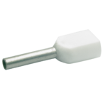 Двойной втулочный изолированный наконечник Klauke 8698, 2 × 0,5 мм², длина втулки 8 мм, белый