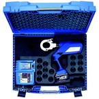 Комплект в пластиковом кейсе Klauke EK6022LSETR: пресс EK6022L и 10 пресс-матриц серии "22"