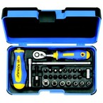 Набор Klauke KL361: 16 отверточных вставок с битодержателем и отвёрточной рукояткой