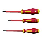 Набор Klauke KL392IS из 3-х отверток с изолированной рукояткой PZ1/PZ2/4,0