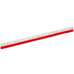 Втулочные изолированные наконечники Klauke ST9718, 1 мм², для втулки 8 мм, красный, в упаковке 500 шт., в ленте