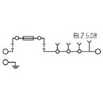 Вставные клеммные колодки WMF 2.5 FU BLZ PE 60 150V SW
