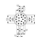 Концентратор сигналов SAI M23 BE 16 10MM