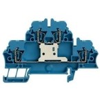Проходная клемма пружинная двухуровневая ZDK/2.5V/BL