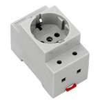 Штепсельная розетка электрического шкафа на рейке TS 35 Schuko/TS35