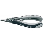 Прецизионные захватные антистатические вороненые плоскогубцы Knipex для электроники, 135 мм