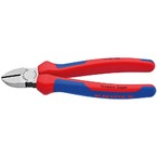 Боковые черненые кусачки Knipex, чёрного цвета, 140 мм
