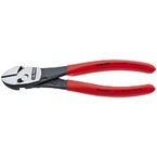 Боковые черненые кусачки Knipex TwinForce высокой мощности, чёрного цвета, 180 мм