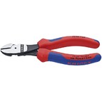 Боковые черненые кусачки Knipex особой мощности, чёрного цвета, 160 мм