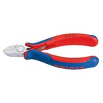 Боковые черненые кусачки Knipex, чёрного цвета, 125 мм