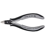 Прецизионные боковые антистатические вороненые кусачки Knipex ESD для электроники, 125 мм