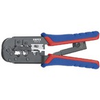 Вороненый инструмент Knipex для опрессовки штекеров типа Western, 190 мм