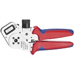 Хромированный инструмент Knipex для тетрагональной опрессовки точеных контактов, 195 мм