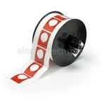 Маркировка под кнопку B30EP-167-593-RD, красный материал B-593 EPREP, 30,48 * 38,10 мм, диаметр отверстия 22,5 мм, выемка, 235 шт. (BBP31/33/35/37)