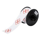 Этикетки вырубные bbp31/33/35/37 Brady вырубная этикетка b30-260-7569-clp4b, белый, 55x85 мм, Глянцевое, b-7569, Винил, 340 шт