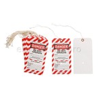 Бирка одностороняя с перфорацией Brady легенда: do not operate,материал в-853,цвет отверстие 1 мм, красный на белом,черный, 177.8x101.6 мм