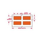 Этикетки Brady THT-29-724-10, материал B-724, зеленовато-янтарные, 31,75 × 9,53 мм, 10 этикеток в рулоне