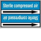 Стрелка для маркировки трубопровода, легенда "High Pressure Steam", материал B-7529, черный на сером, 100 мм × 33 м, высота букв 8 мм, 550 шт.