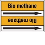 Стрелка для маркировки трубопровода, легенда "Carbon Dioxide", материал B-7529, черный на желтом, 100 мм × 33 м, высота букв 13 мм, 220 шт.