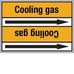 Стрелка для маркировки трубопровода, легенда "Ethylene F+", материал B-7529, черный на желтом, 127 мм × 33 м, высота букв 13 мм, 220 шт.