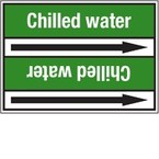 Стрелка для маркировки трубопровода, легенда "City Water", материал B-7529, белый на зеленом, 100 мм × 33 м, высота букв 13 мм, 220 шт.